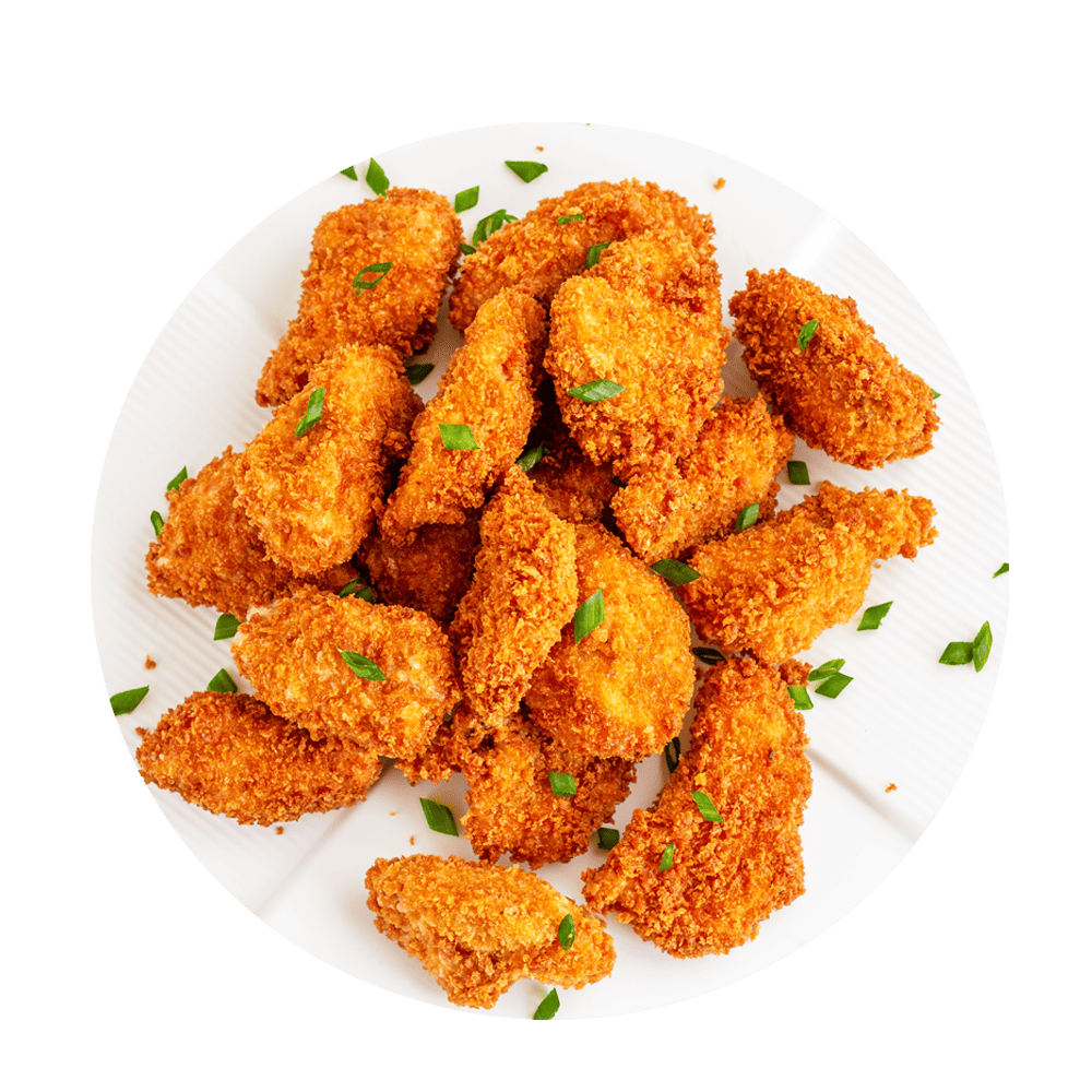 Trozitos de pollo frito