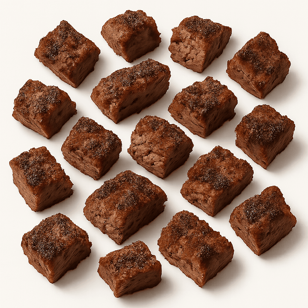 Trozos de hamburguesa